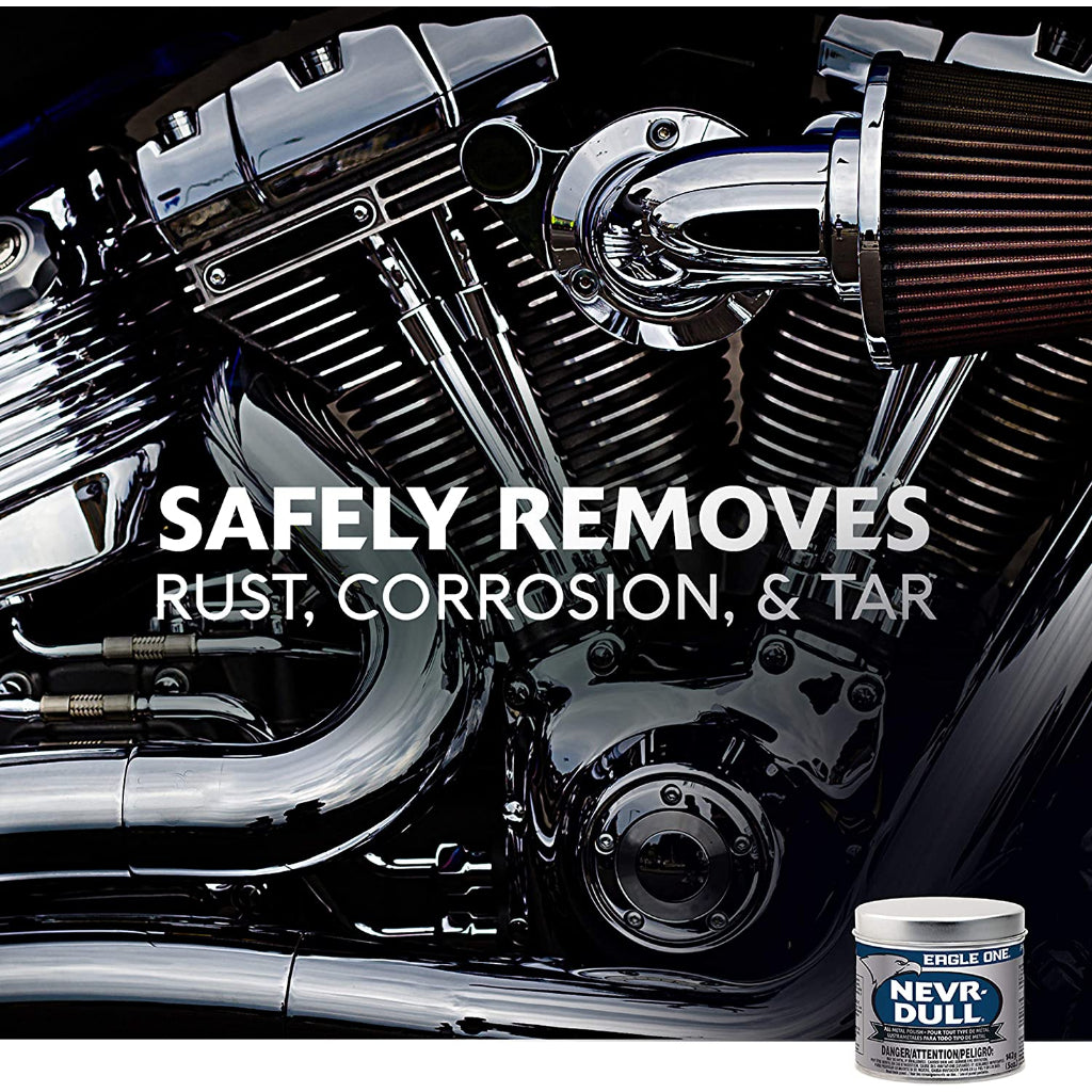 Eagle One Nevr-Dull All Metal Wadding Polish Protect And Restores Metal Surfaces - 142g/5oz