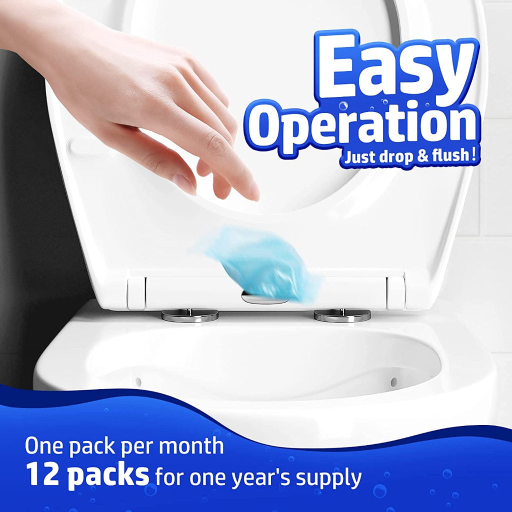 Vacplus Septic Tank Treatment | 12 packs One Year Supply - 420g