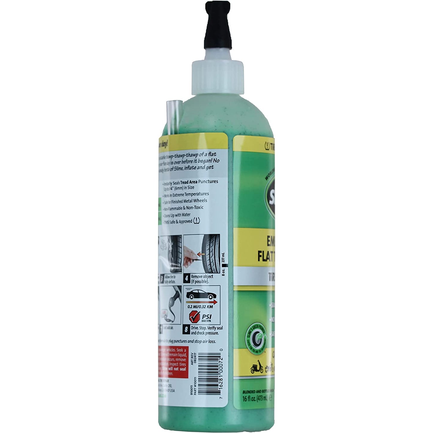 Slime Emergency Flat Tire Repair Tire Sealant 16 Oz / 473ml