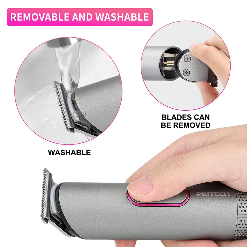 Pritech PR-2888 Professional Hair Stylist Hair Clipper Aurora Gray