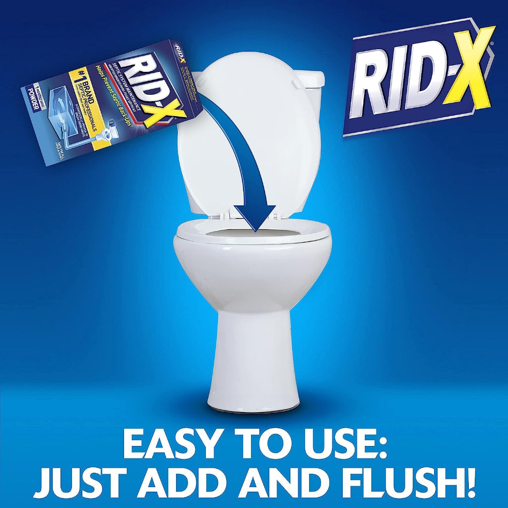 Professional Rid-X Septic System Maintenance Dual Action No.1 Brand 9.8Oz / 277g PACKAGING MAY VARY