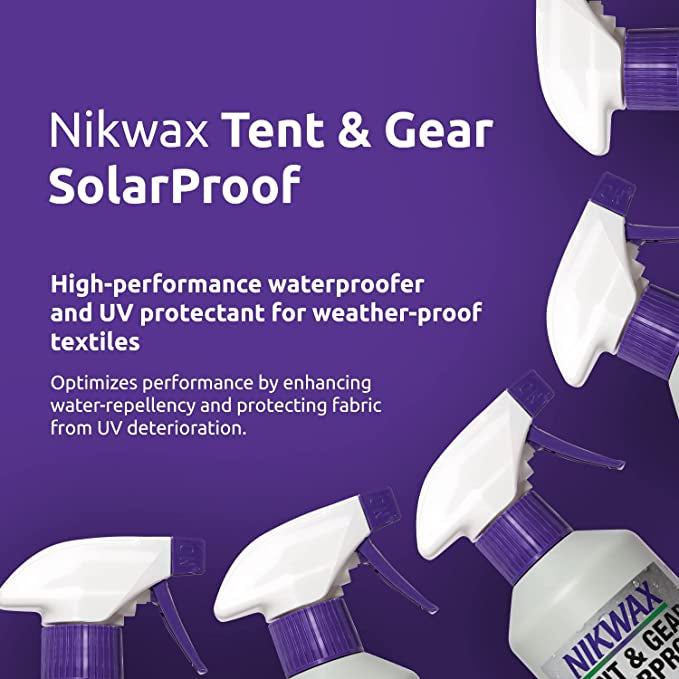 Nikwax Tent and Gear Solarproof Cleaning Waterproofing and UV Protection 17fl oz / 500ml