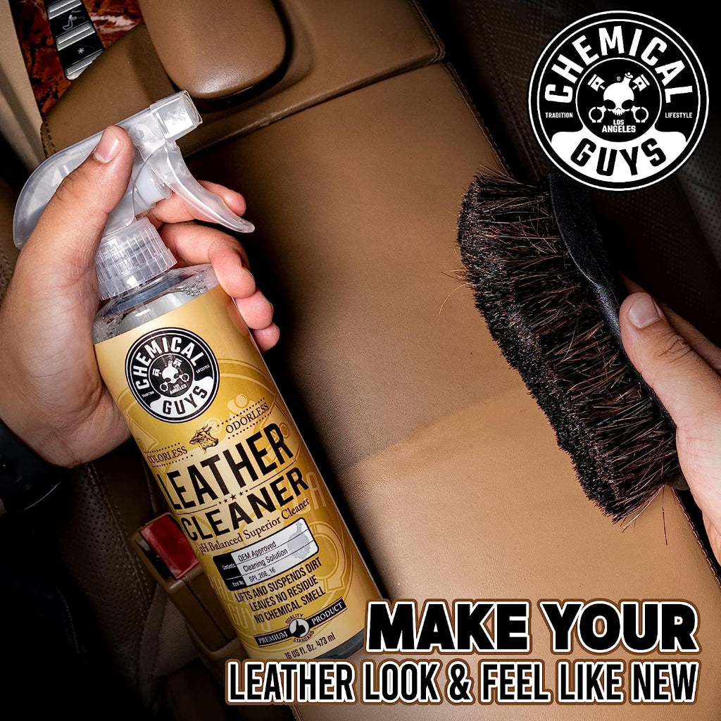 Chemical Guys Leather Cleaner pH Balanced Superior Cleaner Colorless and Odorless - 473ml / 16 fl oz