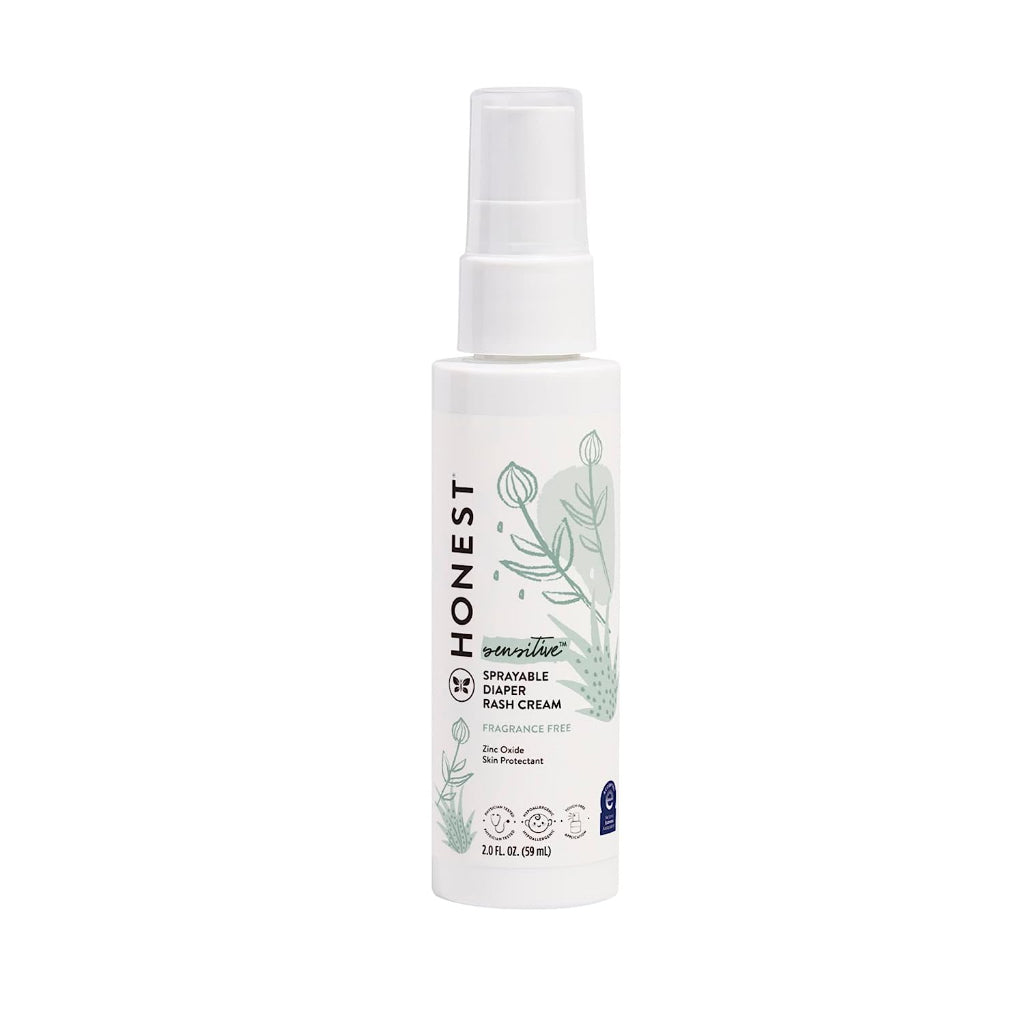 Honest Sensitive Sprayable Diaper Rash Cream Fragrance Free - 2 Fl Oz / 59 ml