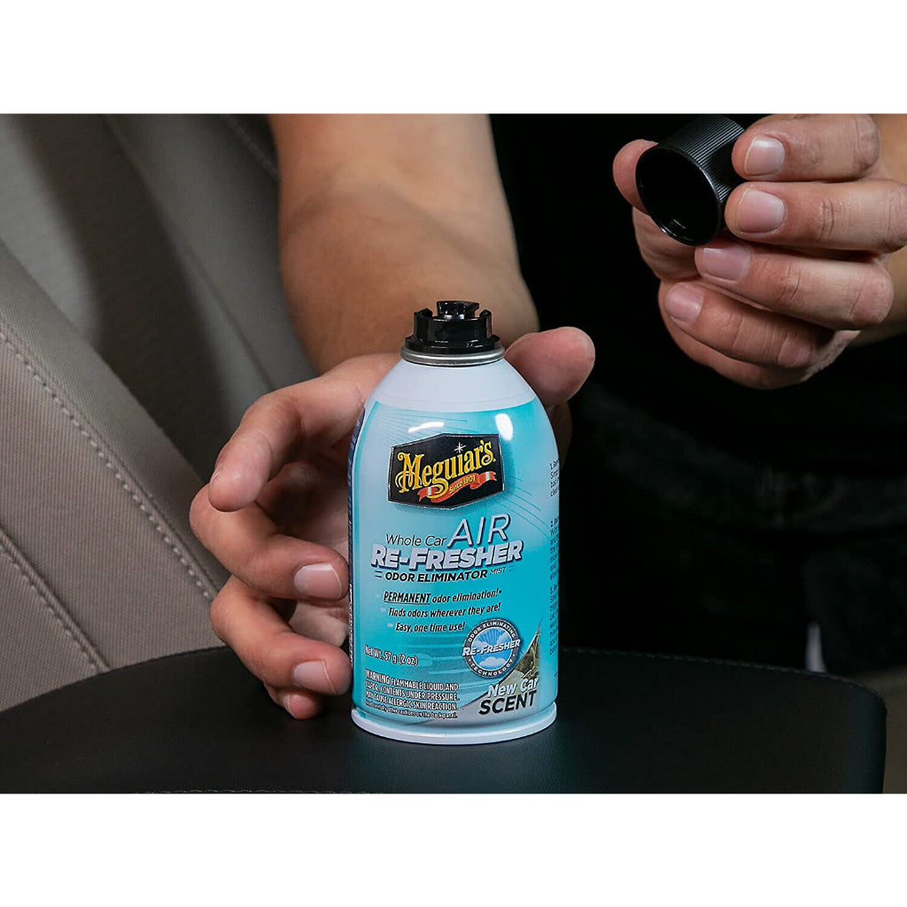 Meguiar's Whole Car Air Re-Fresher Odor Eliminator Mist New Car Scent 2oz