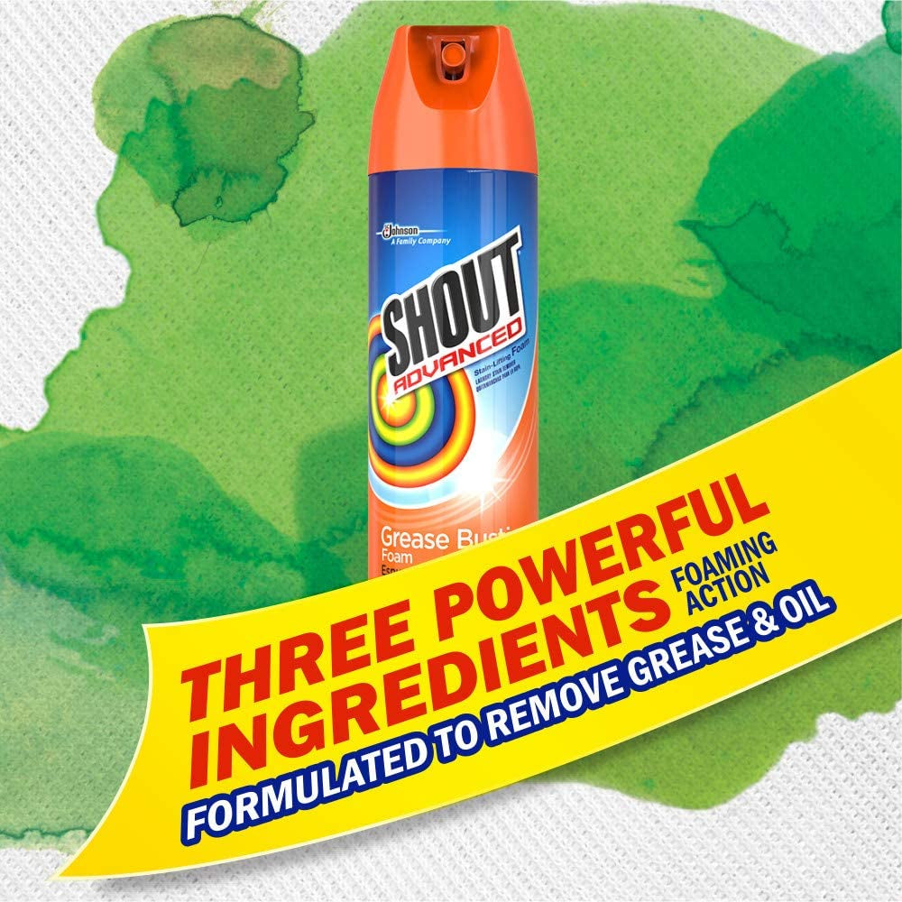 Shout Advanced Grease Busting Foam - 510g / 18 oz