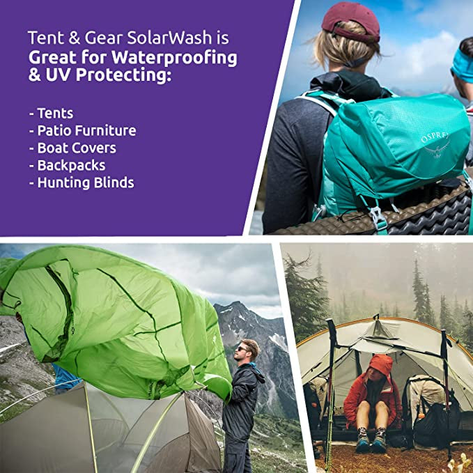 Nikwax Tent and Gear Solarproof Cleaning Waterproofing and UV Protection 17fl oz / 500ml