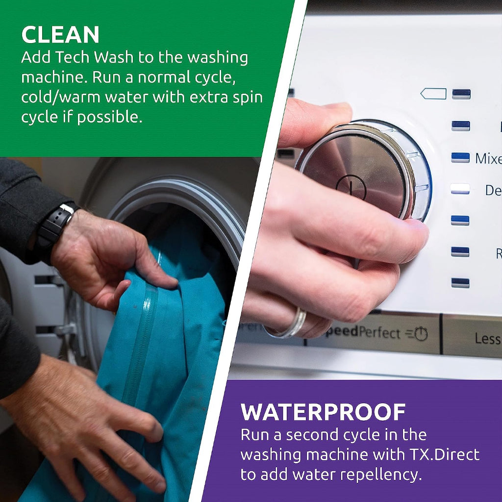 Nikwax Hardshell Cleaning & Waterproofing Duo-Pack 10oz/300ml