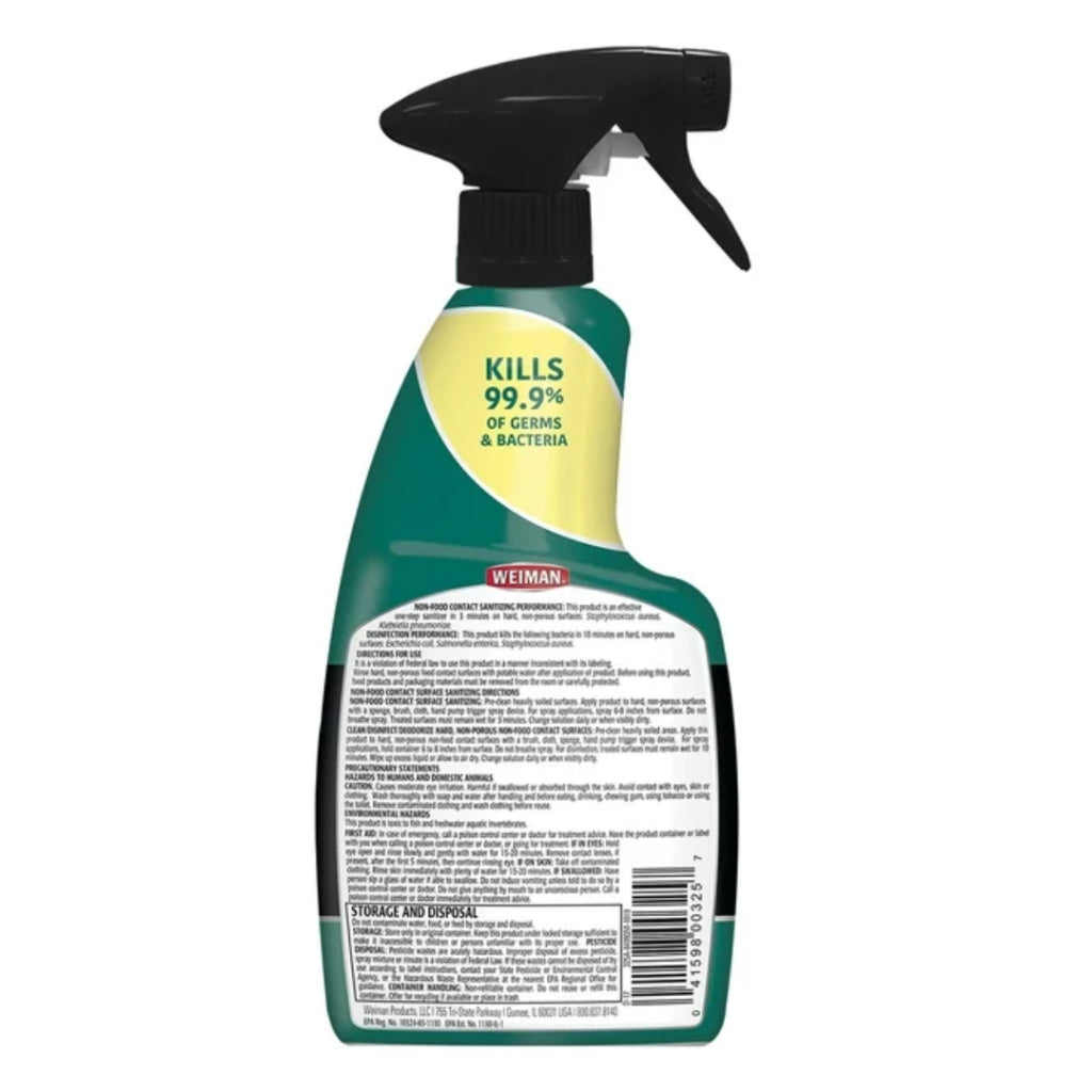 Weiman Disinfectant Granite And Stone Clean And Shine Citrus Scent, 12 fl oz / 355 ml