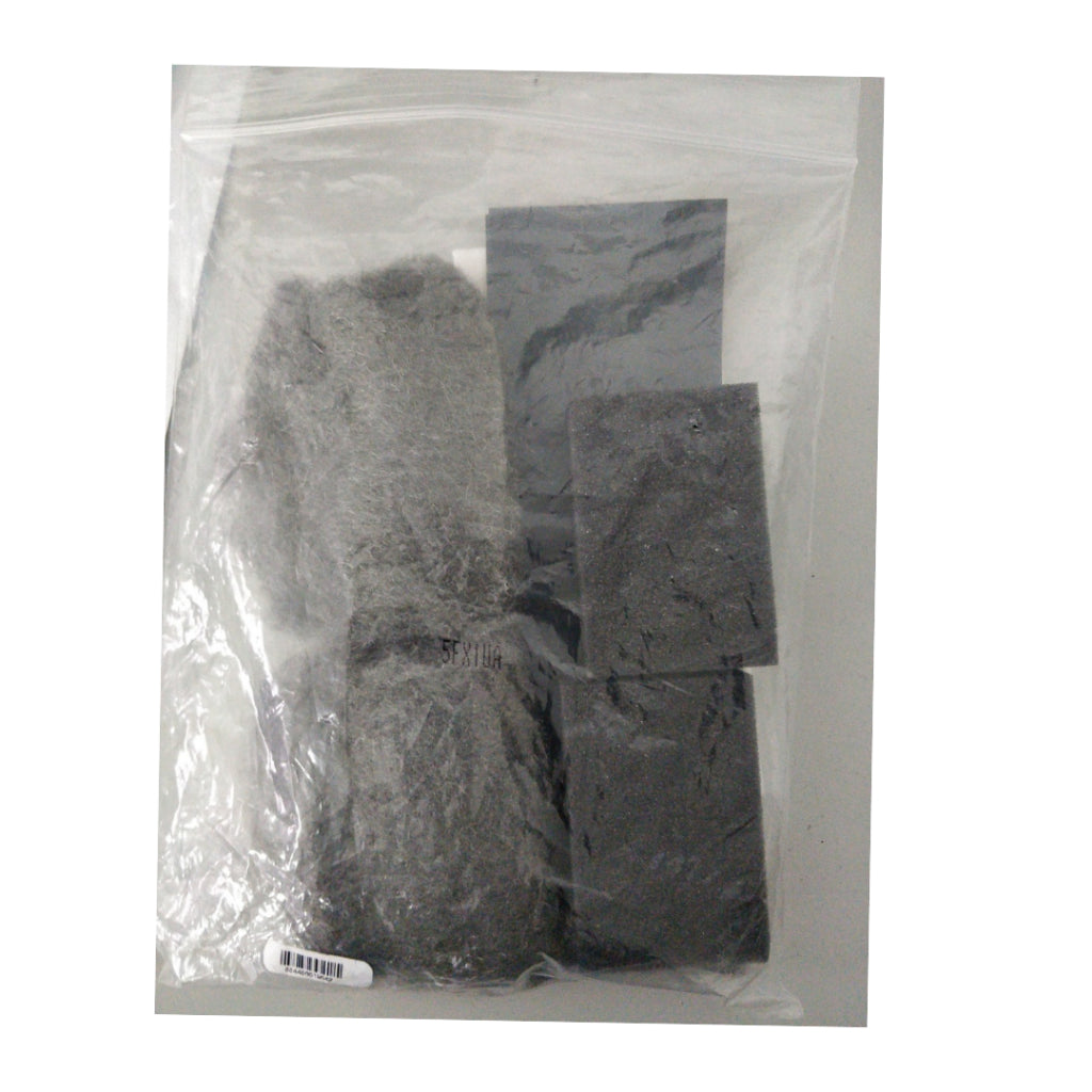 Cleaning Kit - Steel Wool, Sponge, Dry Scraper, Paper Towel