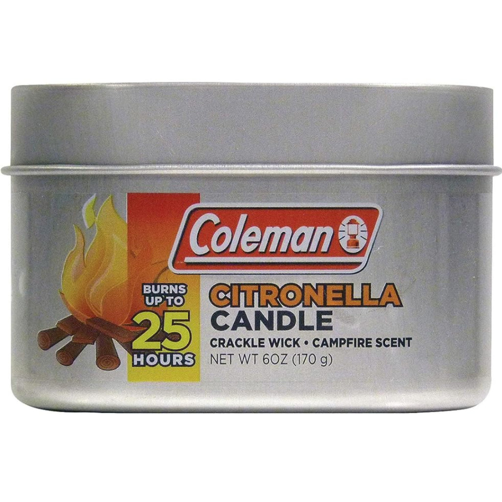 Coleman Scented Citronella Candle Crackle Wick - 6oz / 170g