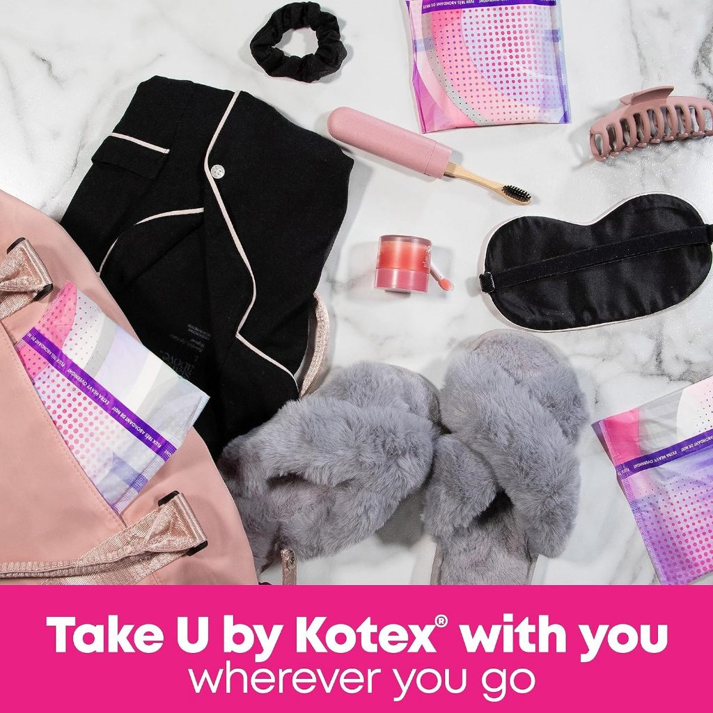 U by Kotex Balance Cushion with Charcoal 30 Ultra Thin Pads + Wings