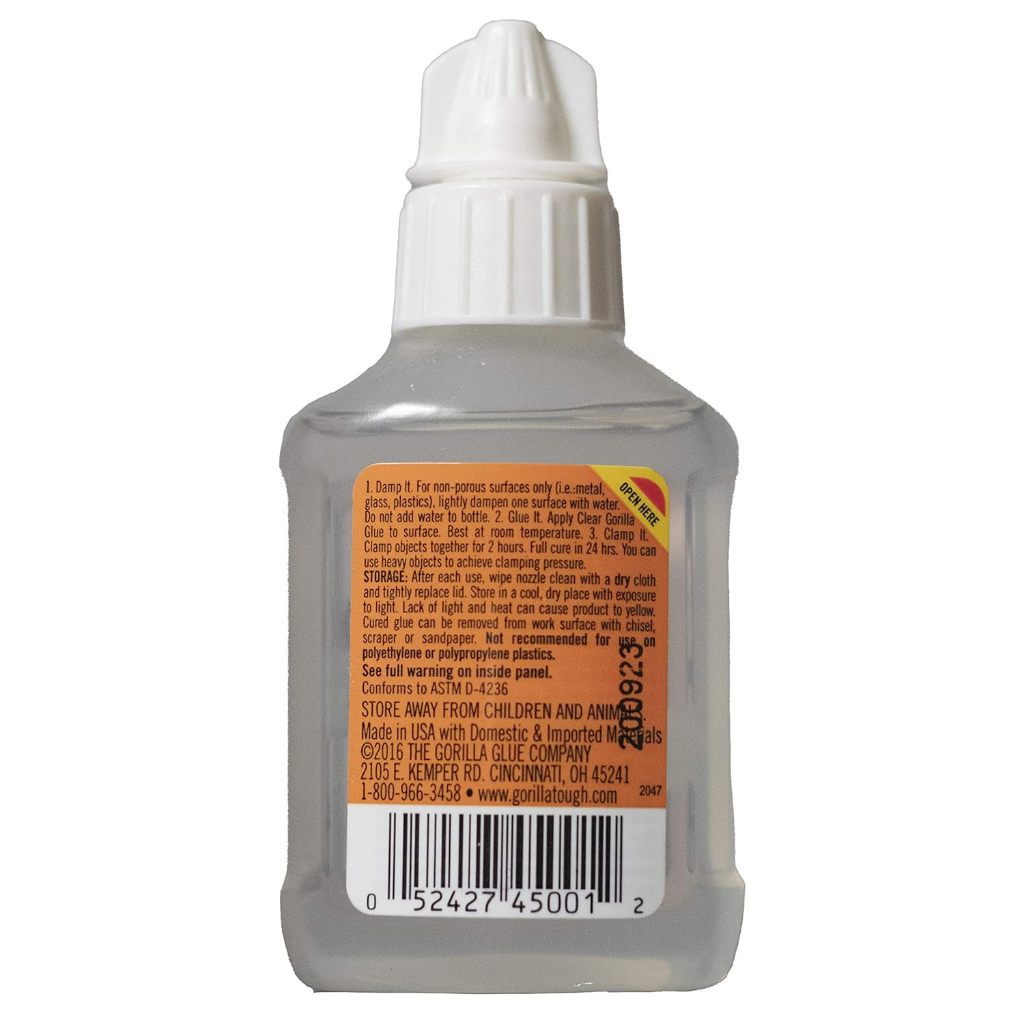 Gorilla Clear Glue Bonds Virtually Everything - 1.75 fl oz / 51ml
