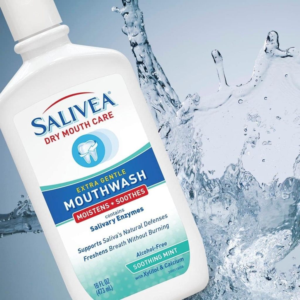 Salivea Dry Mouth Care Extra Mouthwash Soothing Mint 16 fl oz / 473 mL
