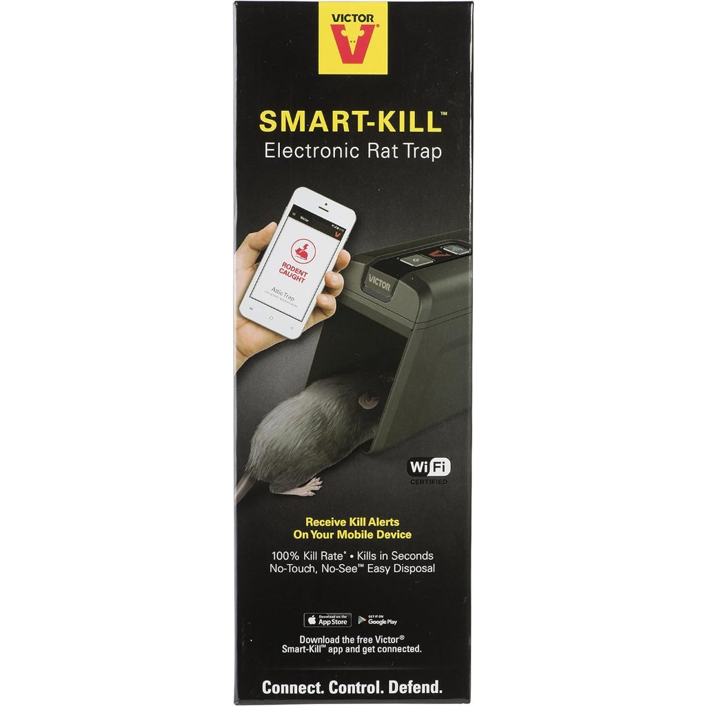 Victor Smart Electronic Rat Trap Receive Alerts On Your Mobile Device, 1 Trap Included