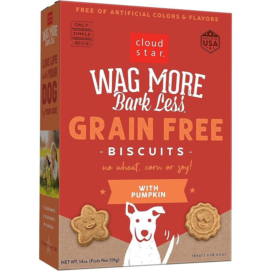 Cloud Star Wag More Bark Less Grain Free Biscuit Treat for Dogs - 14oz / 396g