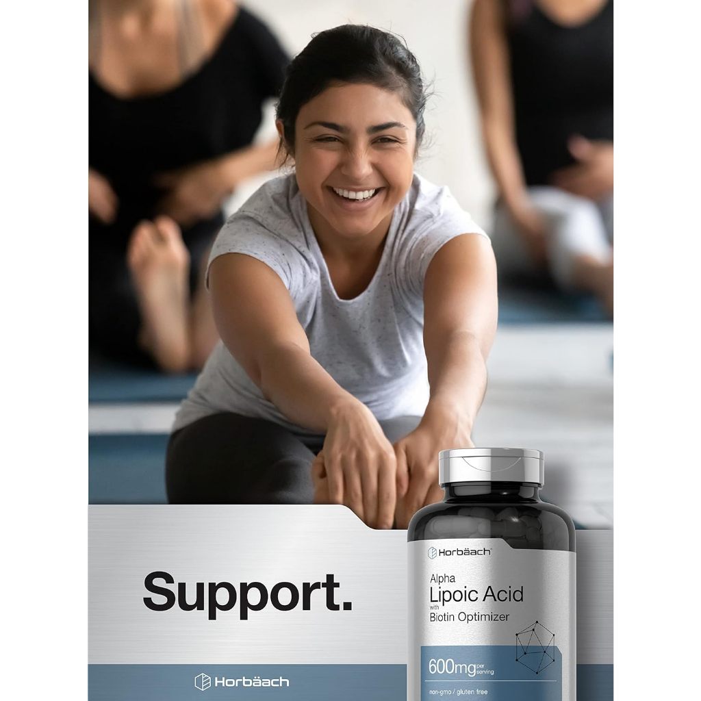 Horbaach Alpha Lipoic Acid with Biotin Optimizer 600mg 240 Capsules