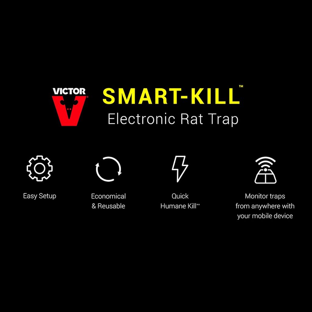 Victor Smart Electronic Rat Trap Receive Alerts On Your Mobile Device, 1 Trap Included