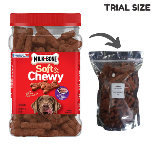 Milk-Bone Soft And Chewy Dog Treats Beef And Fillet Mignon Recipe 25oz