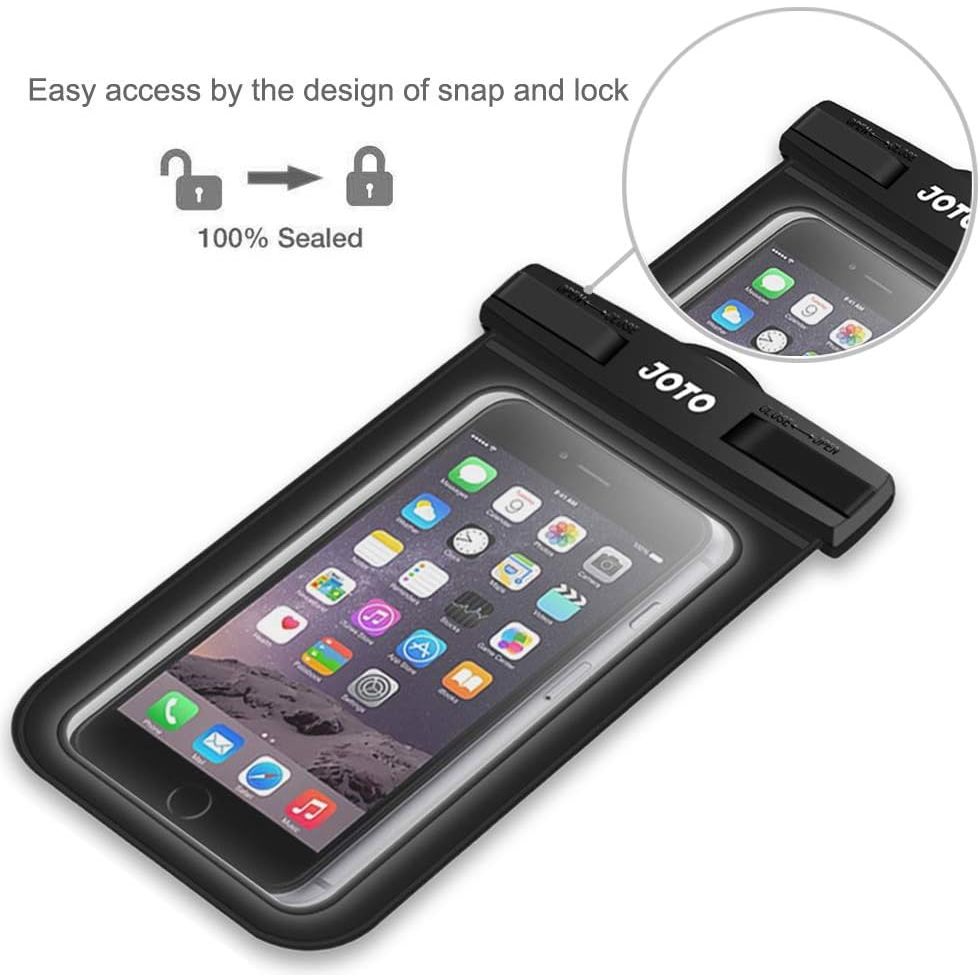 Joto Universal Waterproof Case XL Up To 6.9 Inch, Black