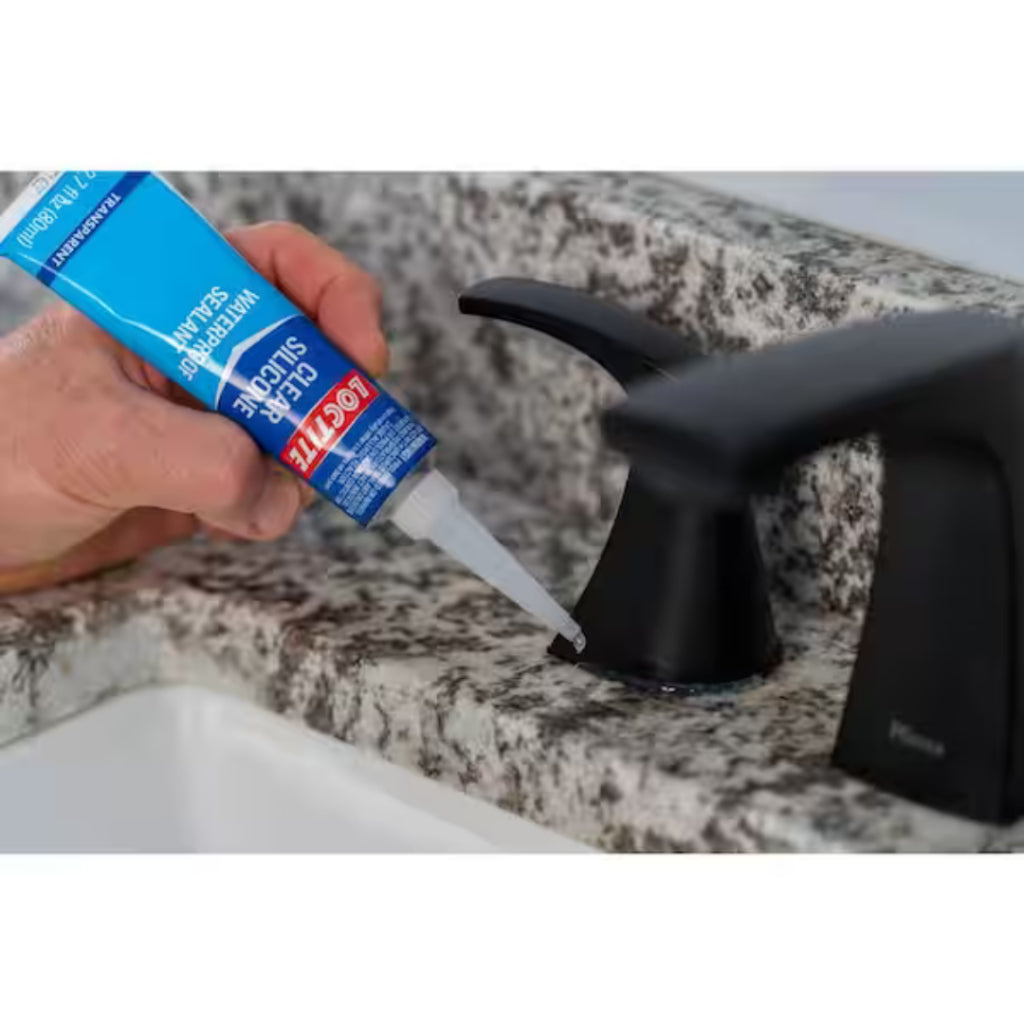 Loctite Clear Silicone Waterproof Sealant Transparent - 2.7 fl oz / 80ml