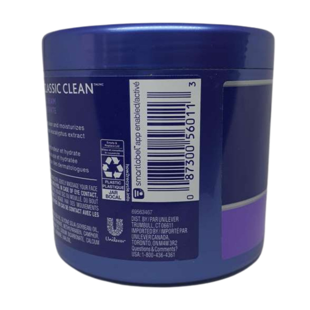 Noxzema Moisturizing Classic Cleansing Clean Cream With Eucalyptus Extract 12 Oz / 340g
