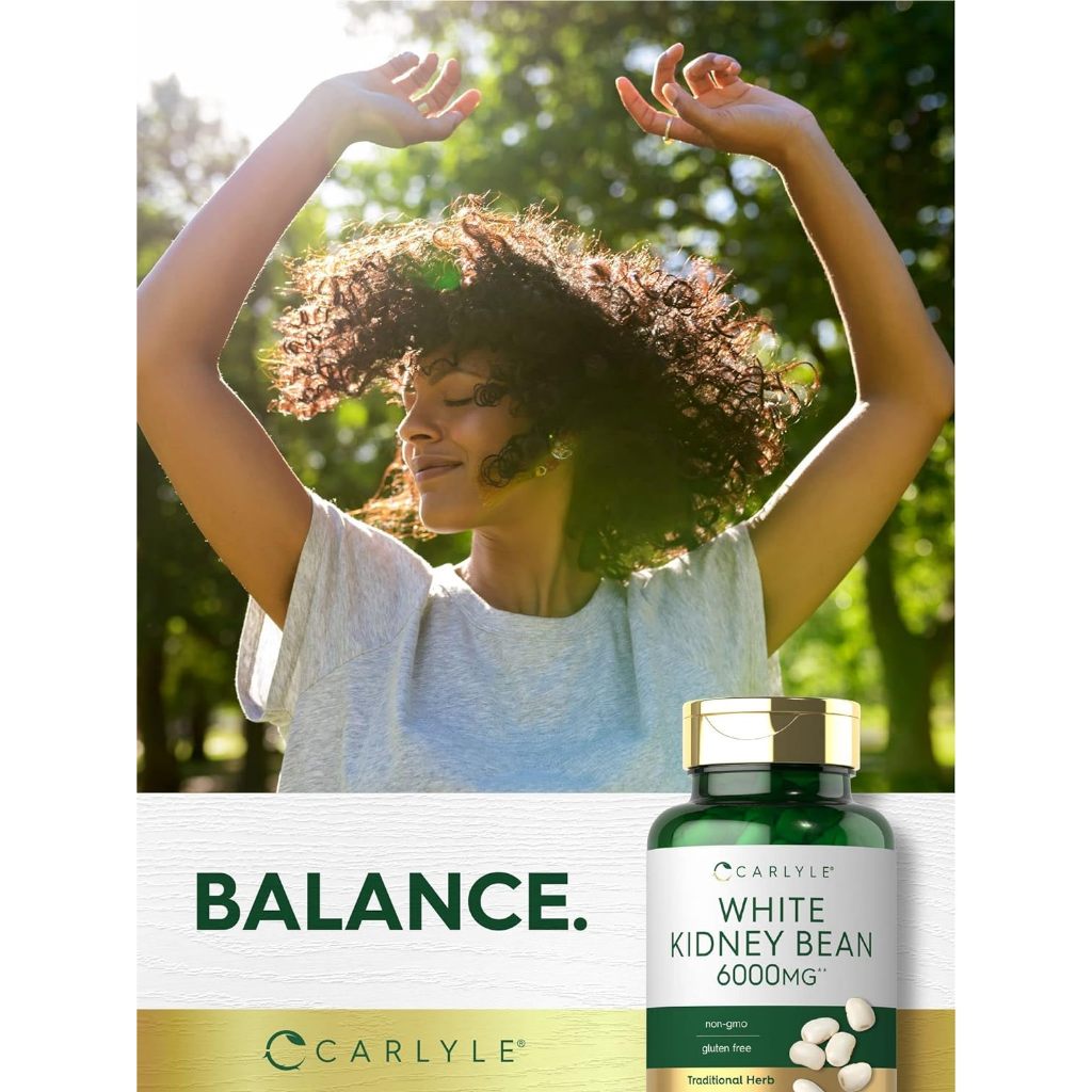 Carlyle White Kidney Bean 6000mg Traditional Herb 200 Capsules