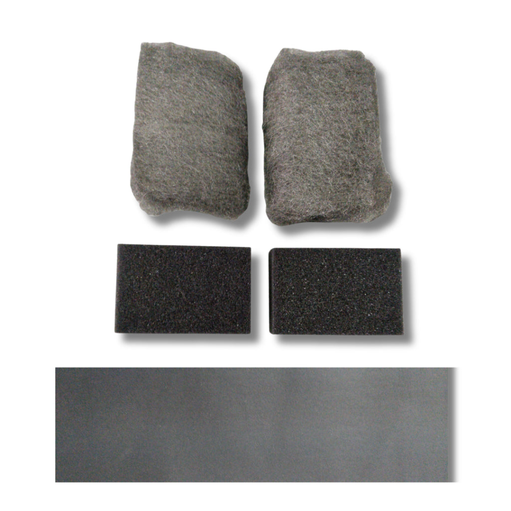 Cleaning Kit - Steel Wool, Sponge, Dry Scraper, Paper Towel