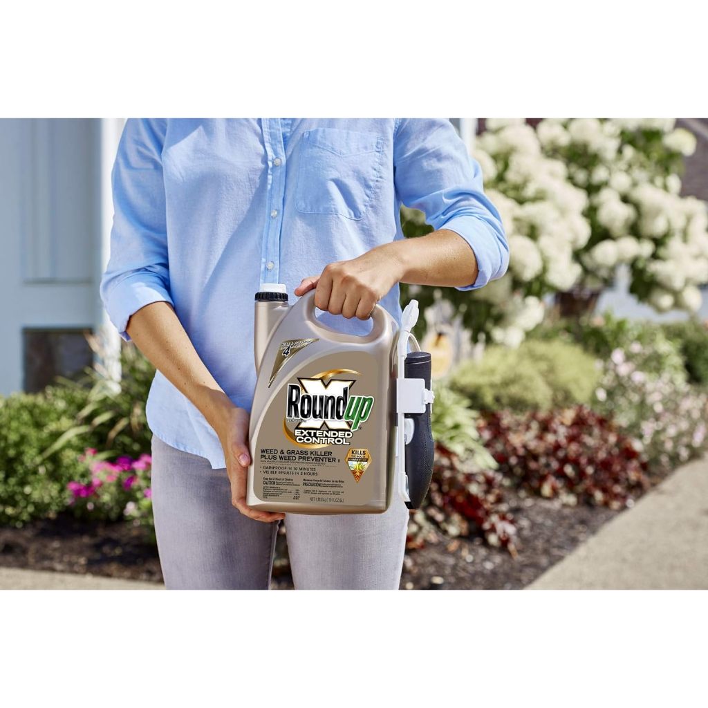 RoundUpXReady To Use Extended Control Weed and Grass KillerPlus WeedPreventer II 1.3Gal(170fL.Oz/5L)