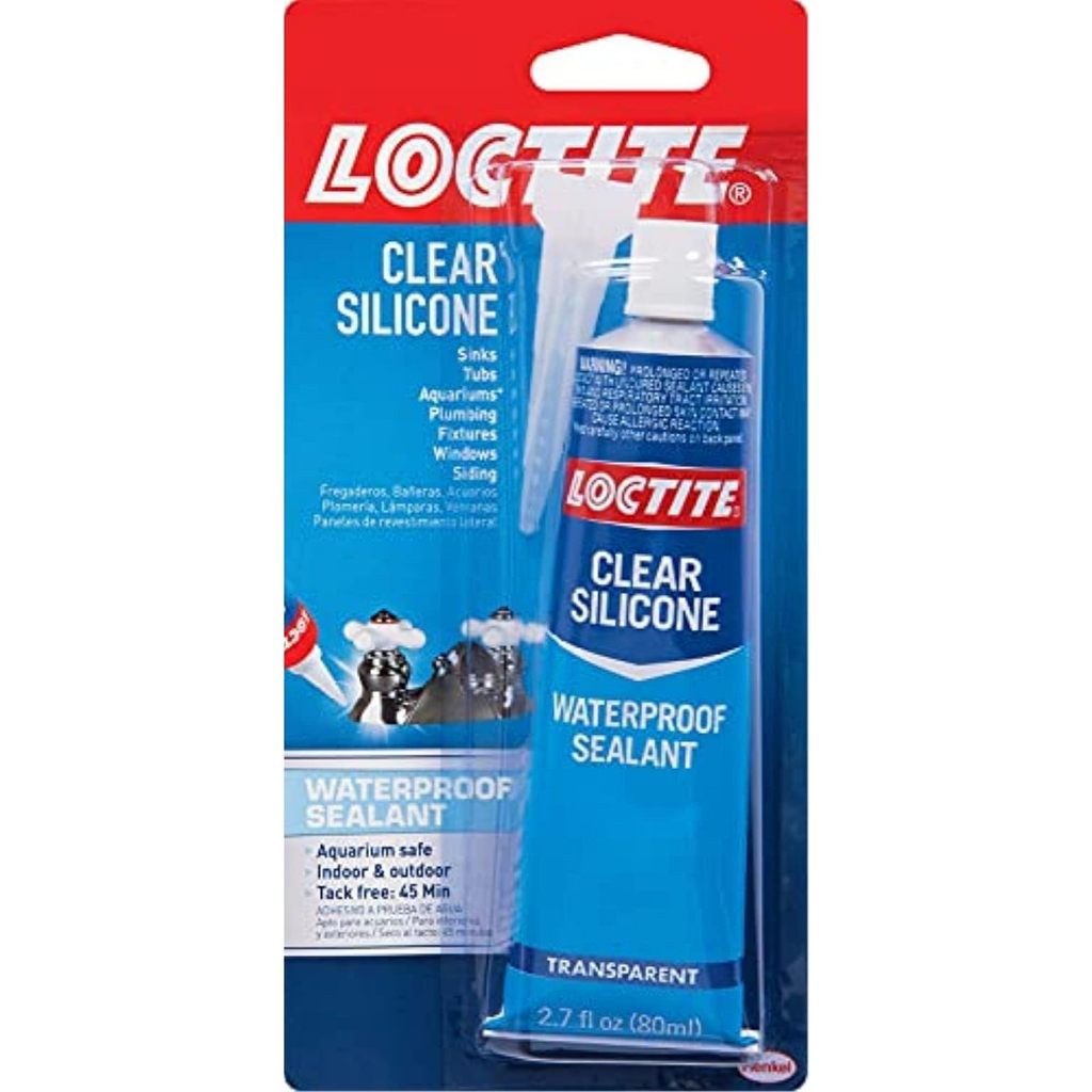 Loctite Clear Silicone Waterproof Sealant Transparent - 2.7 fl oz / 80ml