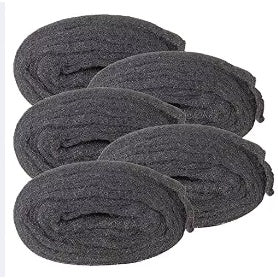 Homax Steel Wool Lana De Acero Final Finish Grade #0000 Super Fine Flexible Abrasive 12 Pad