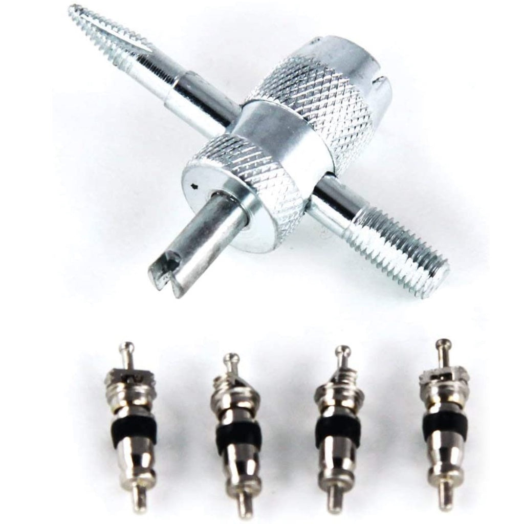 4 - Way Valve Tool With 4 Valve Cores 20088 1 Count
