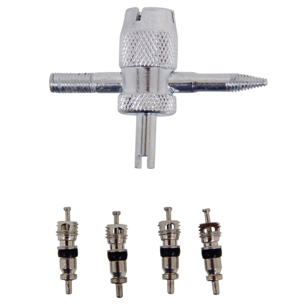 4 - Way Valve Tool With 4 Valve Cores 20088 1 Count