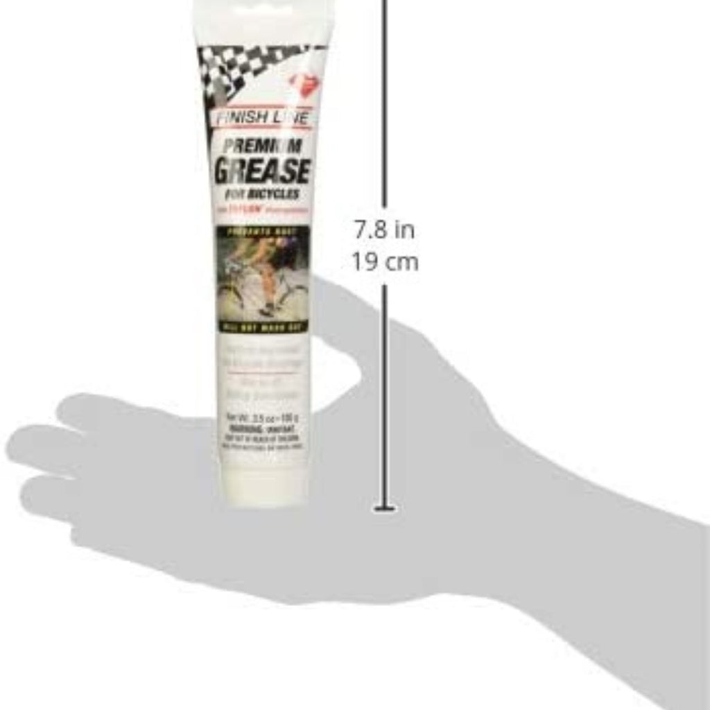 Finish Line Premium Grease With Teflon Fluoropolymer For Bicycles Corrosion Resistant 3.5 Oz (100g)