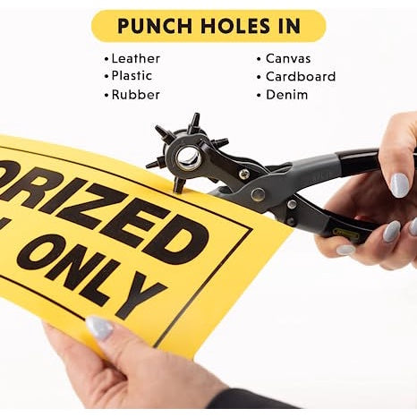 General Revolving Punch No. 72 Punch Hole Tool 6 Multi-Hole Sizes 8.5 Inches