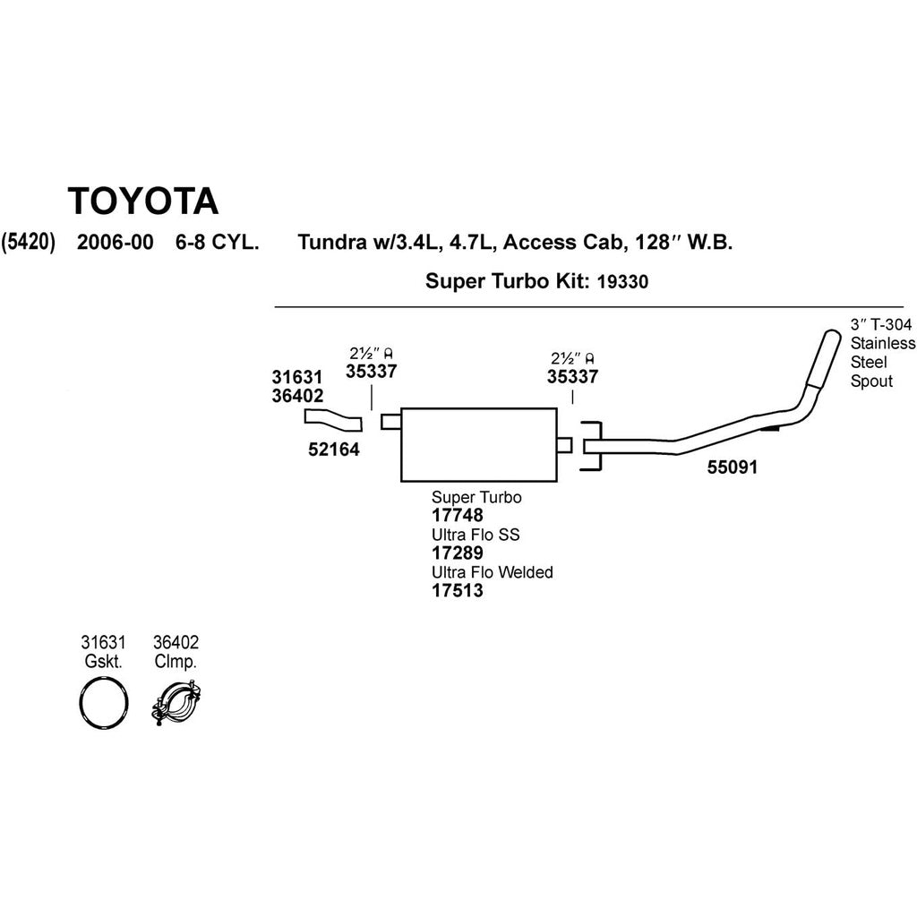Exhaust Mate 35337 2 1/2" Exhaust Clamp 1- Piece