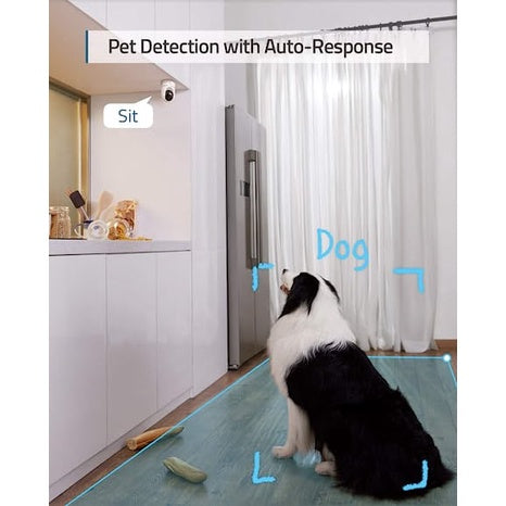 eufy Security Indoor Security Camera With 2K Resolution And On-Device AI Home Kit Pan 24/7 Recording