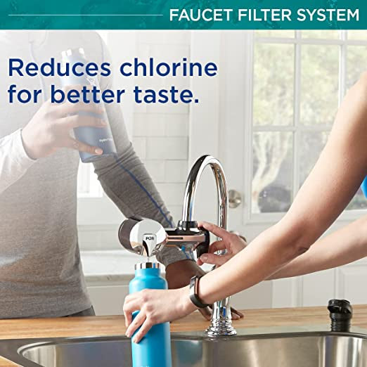 PUR Plus Chrome Faucet Filtration System With Bluetooth Easy To Attach With No Tools