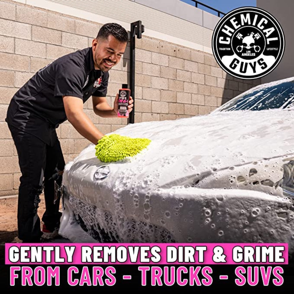 Chemical Guys Mr. Pink Super Suds Car Shampoo Superior Surface Cleanser Candy Scent 16 Fl Oz