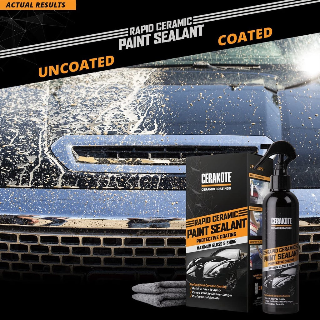 Cerakote Rapid Ceramic Paint Sealant Protective Coating Maximum Gloss & Shine 8 Oz