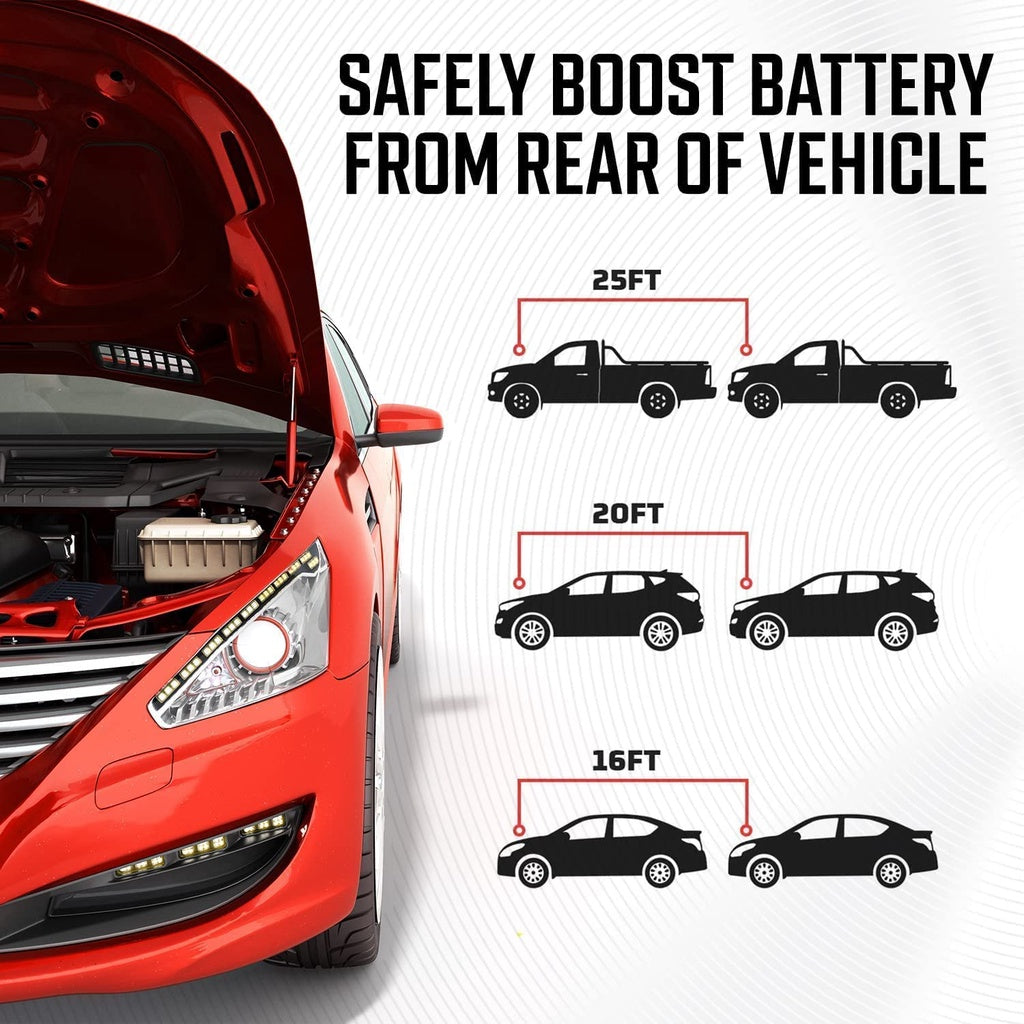 Energizer 6 Gauge 16 Feet Heavy Duty Automotive Booster Cables For Jump Starting Weak Batteries 1 Ct