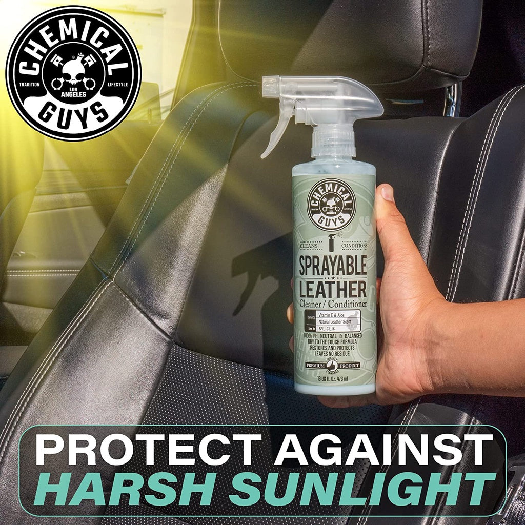 Chemical Guys Sprayable Leather Cleaner And Conditioner 16 Fl Oz / 473ml (SPI_103_16)