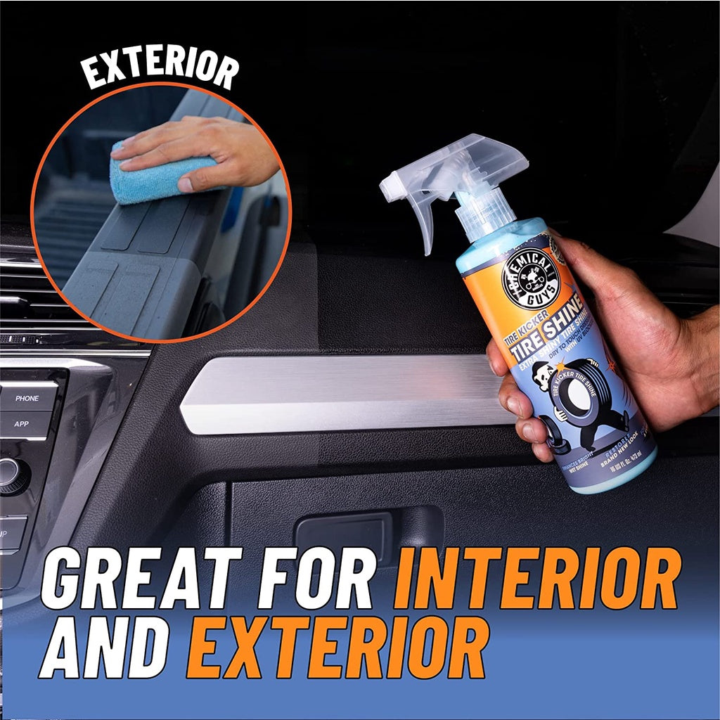 Chemical Guys Tire Kicker Tire Shine Dry To Touch Dressing With UV Blockers 16 Fl Oz (473ml)
