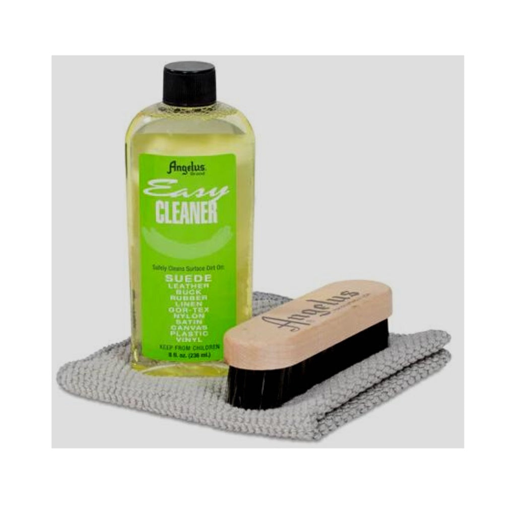 Angelus Easy Cleaner Kit For Sneaker With Cleaning Brush And Microfiber Towel 8 Fl Oz (236ml)