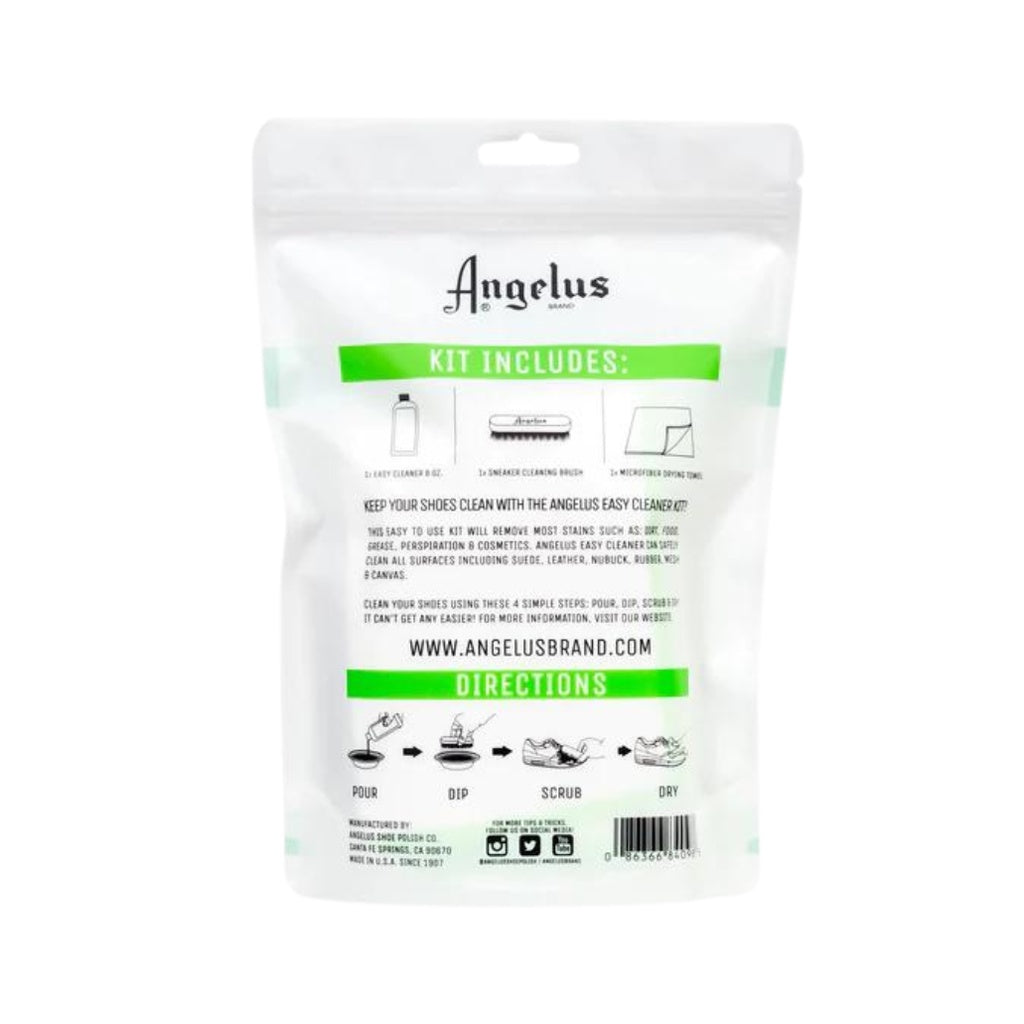 Angelus Easy Cleaner Kit For Sneaker With Cleaning Brush And Microfiber Towel 8 Fl Oz (236ml)