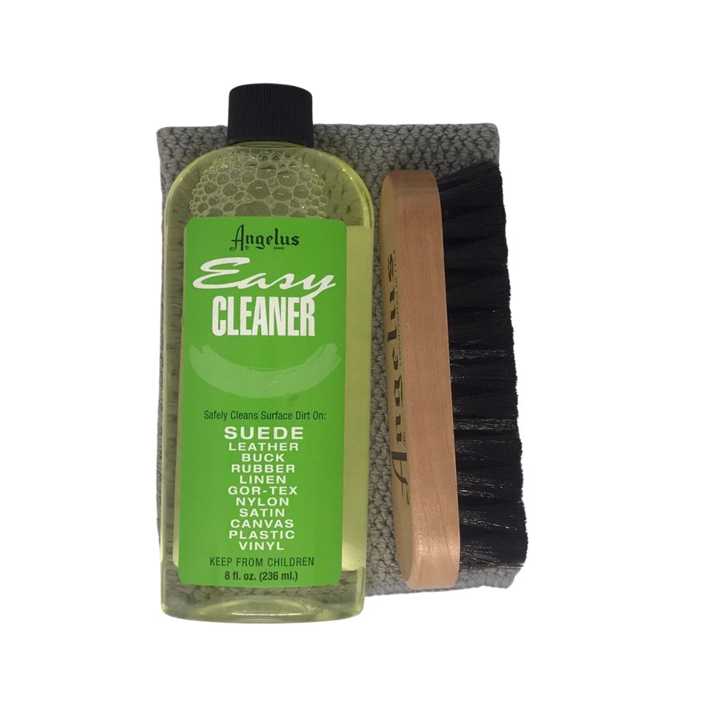 Angelus Easy Cleaner Kit For Sneaker With Cleaning Brush And Microfiber Towel 8 Fl Oz (236ml)