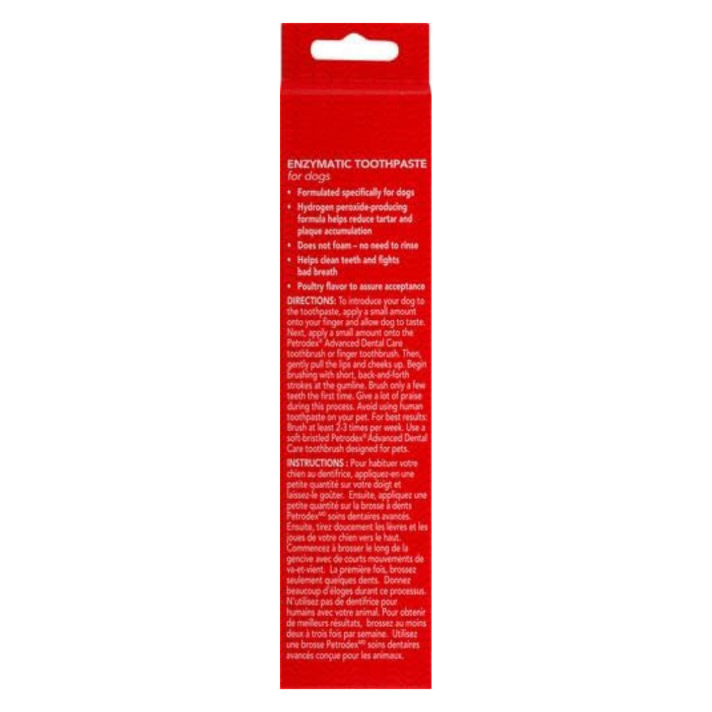Petrodex Advanced Dental Care Toothpaste for Dogs, Poultry Flavor, 70 g / 2.5 oz.