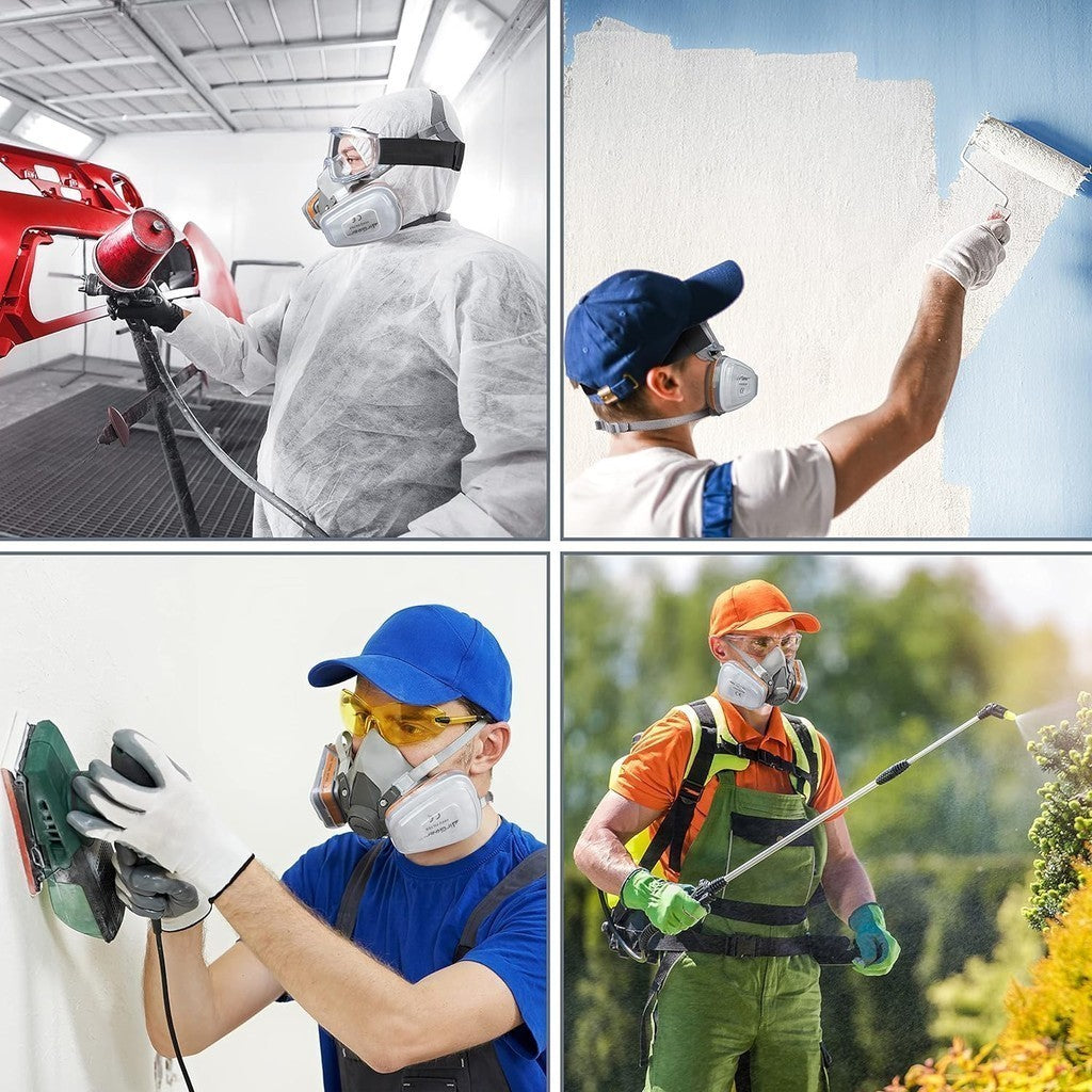 AirGear Pro Reusable Respirator Mask with A1P2 Filters (G-500) 1 Count