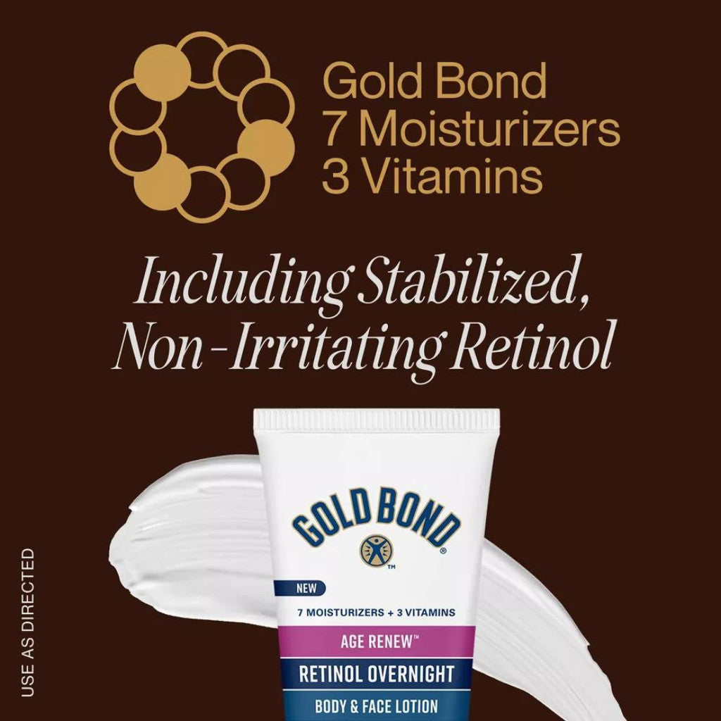 Gold Bond Retinol Overnight Body & Face Lotion 7 oz (198g)