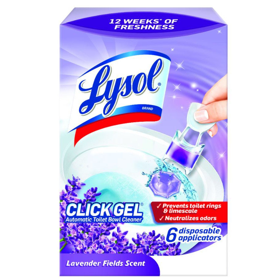 Lysol Click Gel Automatic Toilet Bowl Cleaner 6 applicators -NO BOX- 30g